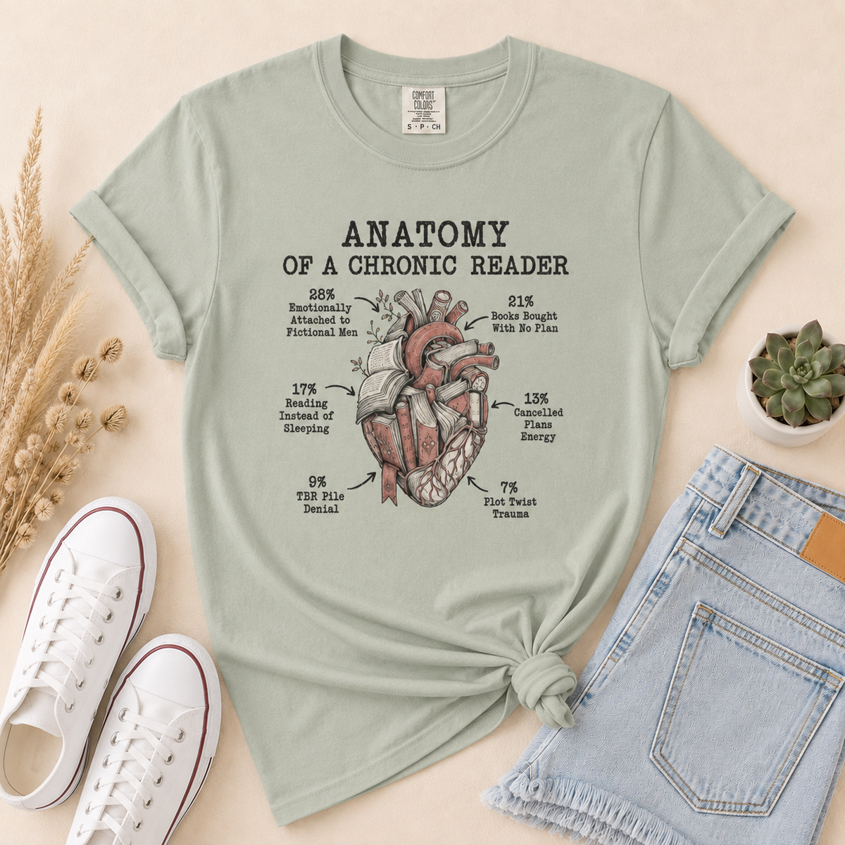Anatomy of a Chronic Reader Tee