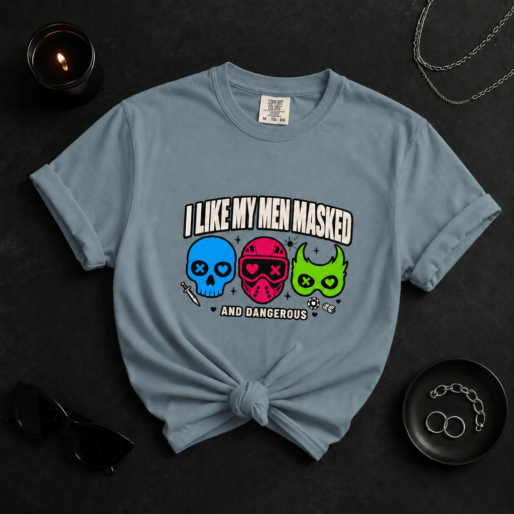 Masked Men Graphic Tee - T - SHIRT - TheSpinedLife