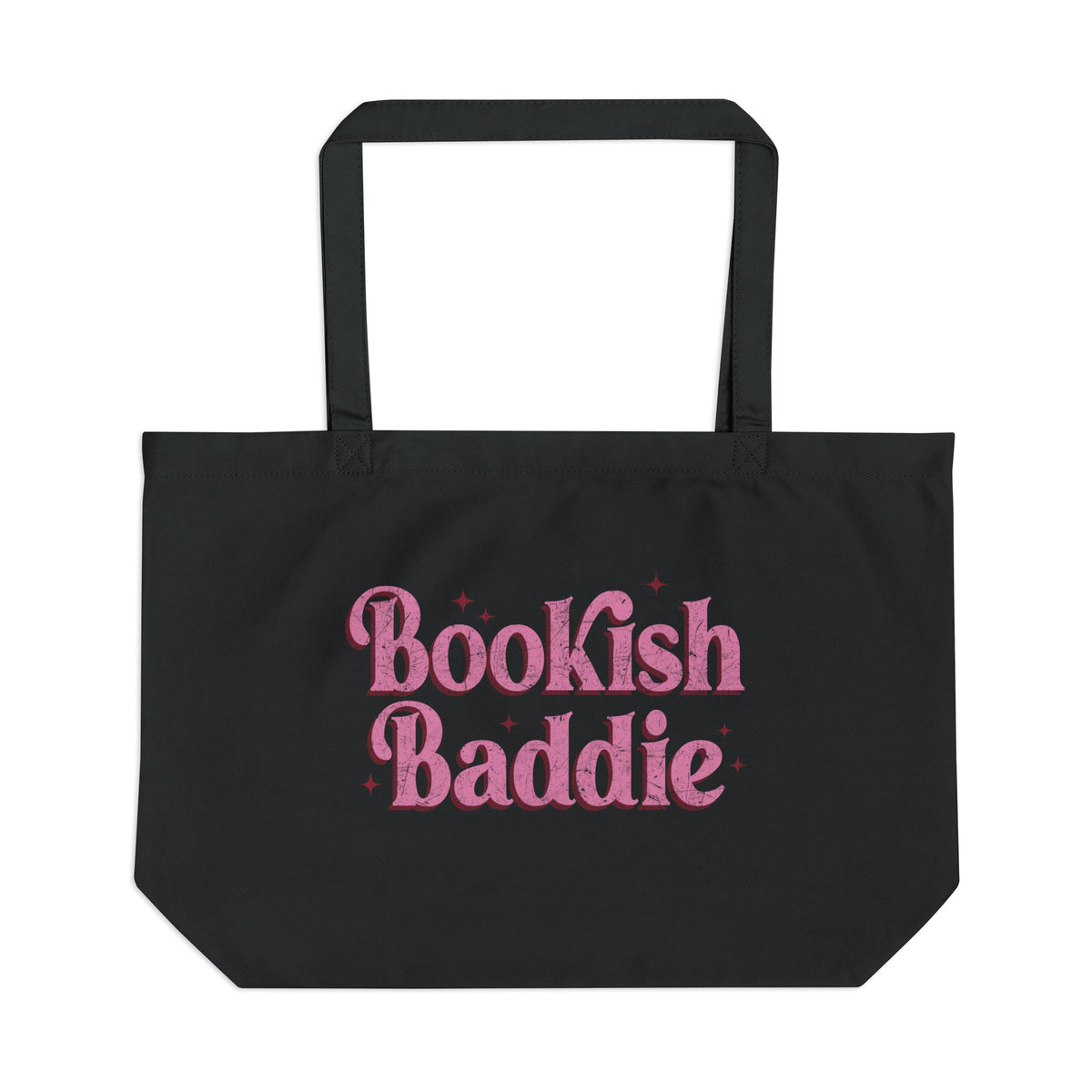 Bookish Baddie | Large Organic Canvas Tote Bag - Tote Bag - TheSpinedLife