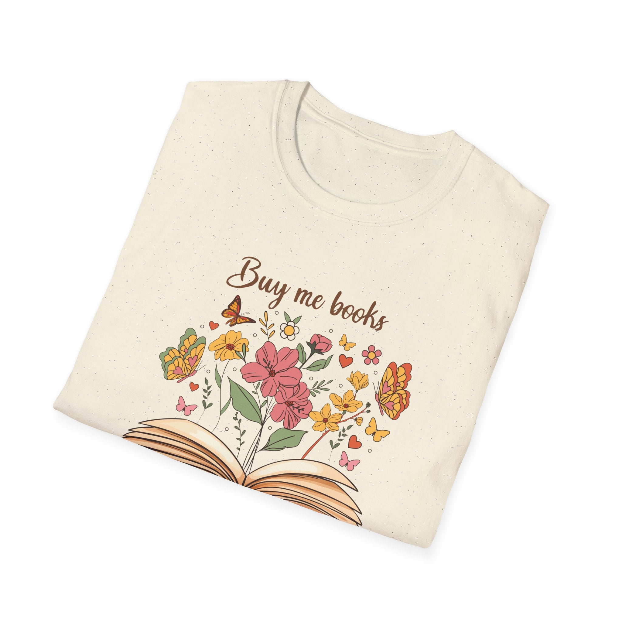 Buy Me Books and Tell Me to STFUATTDLAGG Floral Tee - T-Shirt - TheSpinedLife