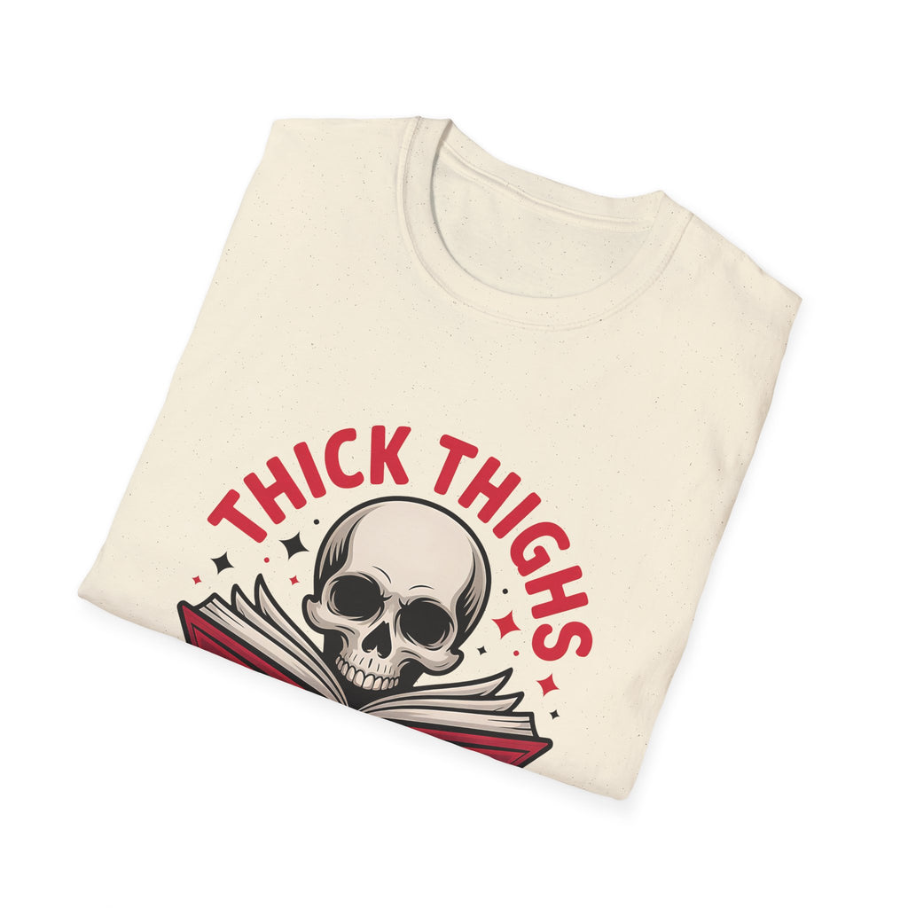 Thick Thighs and Smutty Vibes Tee - T-Shirt - TheSpinedLife
