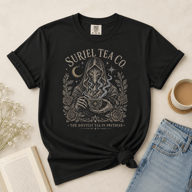 Suriel Tea Co. Tee | The Hottest Tea in Prythian - T-SHIRT - TheSpinedLife