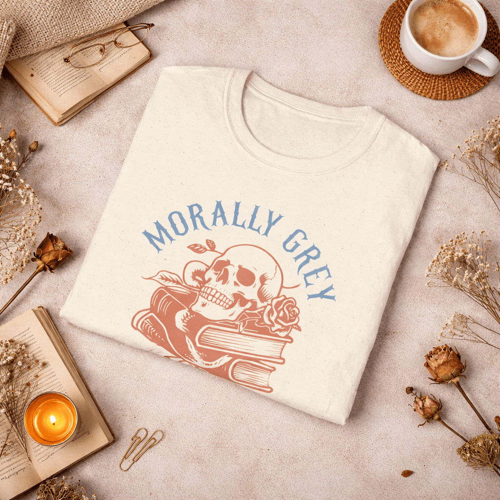 Morally Grey Book Club T-Shirt - T-Shirt - TheSpinedLife