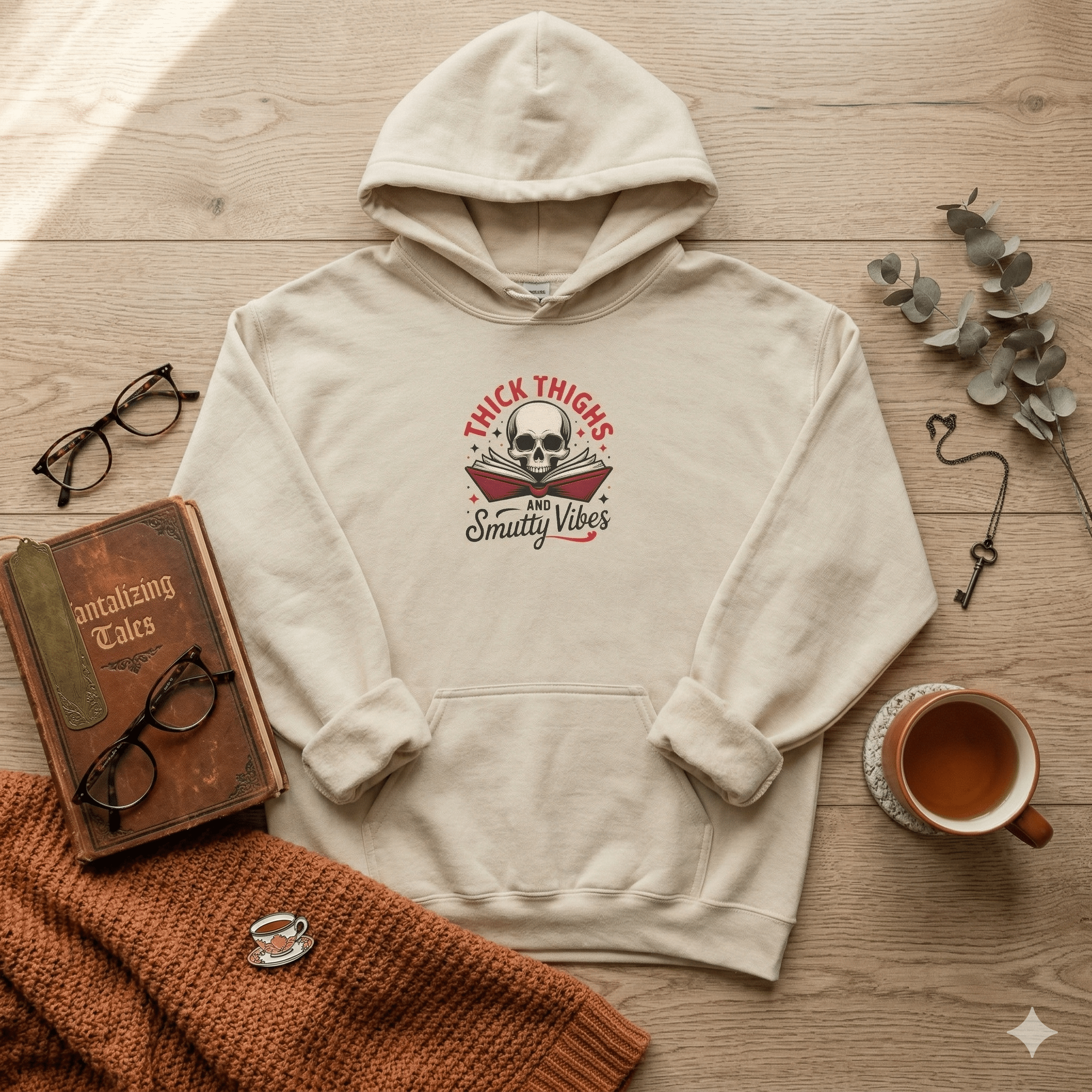 Thick Thighs and Smutty Vibes Hoodie - Hoodie - TheSpinedLife