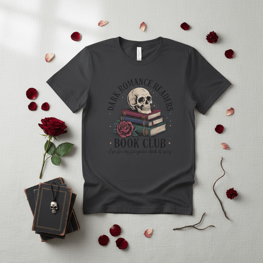 Dark Romance Readers Book Club T-Shirt | I Prefer My Fairytales Dark & Spicy - T-Shirt - TheSpinedLife