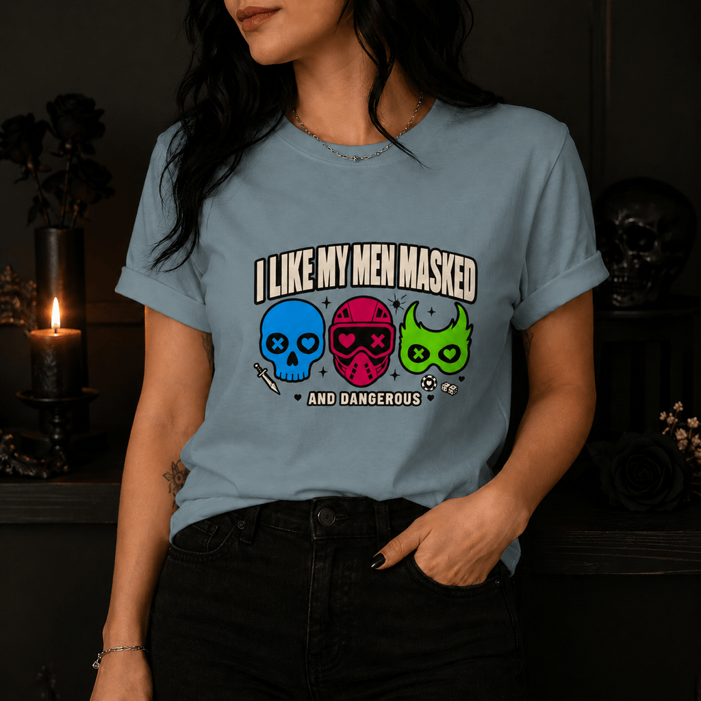 Masked Men Graphic Tee - T - SHIRT - TheSpinedLife