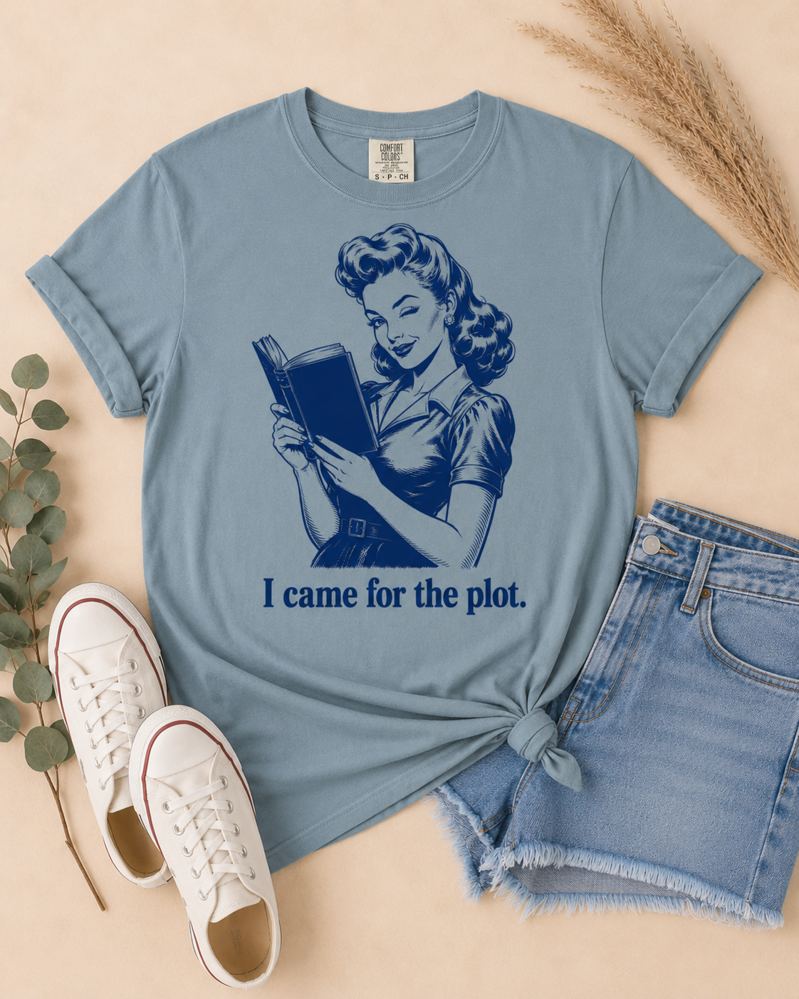 "I Came for the Plot" Bookish Tee