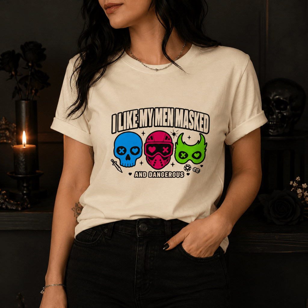 Masked Men Graphic Tee - T - SHIRT - TheSpinedLife