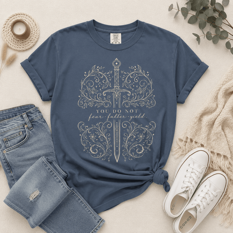 You Do Not Fear Falter Yield Graphic Tee - T-SHIRT - TheSpinedLife