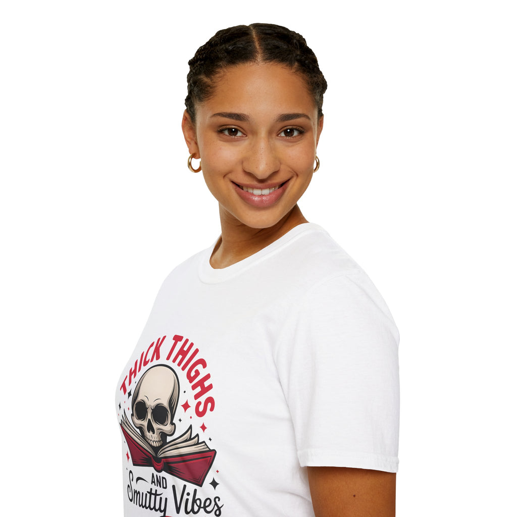 Thick Thighs and Smutty Vibes Tee - T-Shirt - TheSpinedLife