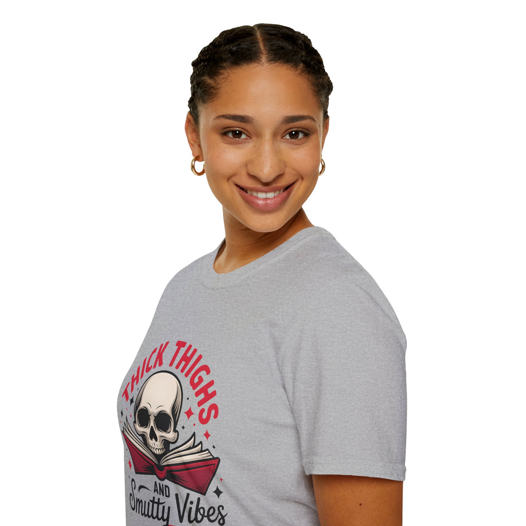 Thick Thighs and Smutty Vibes Tee - T-Shirt - TheSpinedLife