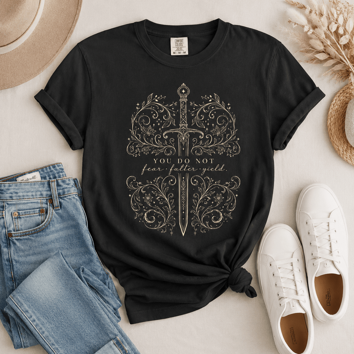 You Do Not Fear Falter Yield Graphic Tee - T-SHIRT - TheSpinedLife