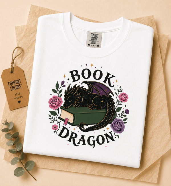 Book Dragon Tee - T-SHIRT - TheSpinedLife