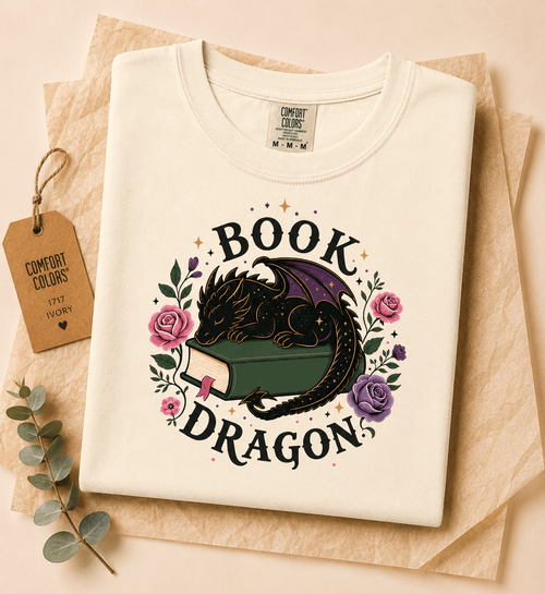 Book Dragon Tee - T-SHIRT - TheSpinedLife