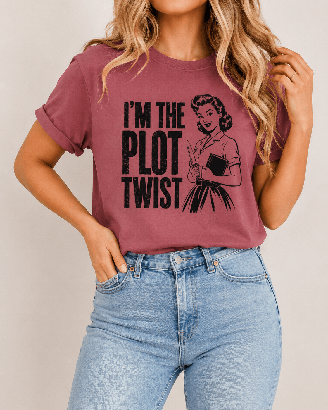 I'm the Plot Twist Graphic Tee - T-SHIRT - TheSpinedLife