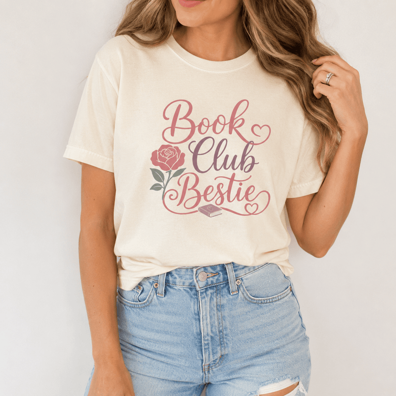 Book Club Bestie Graphic Tee - T-SHIRT - TheSpinedLife