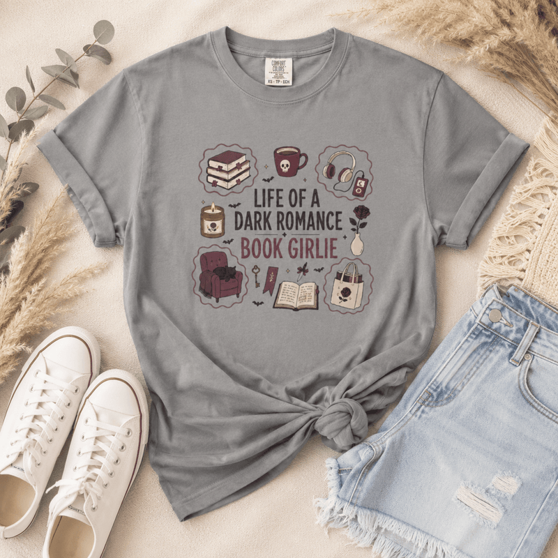 Life of a Dark Romance Book Girlie Tee - T-SHIRT - TheSpinedLife