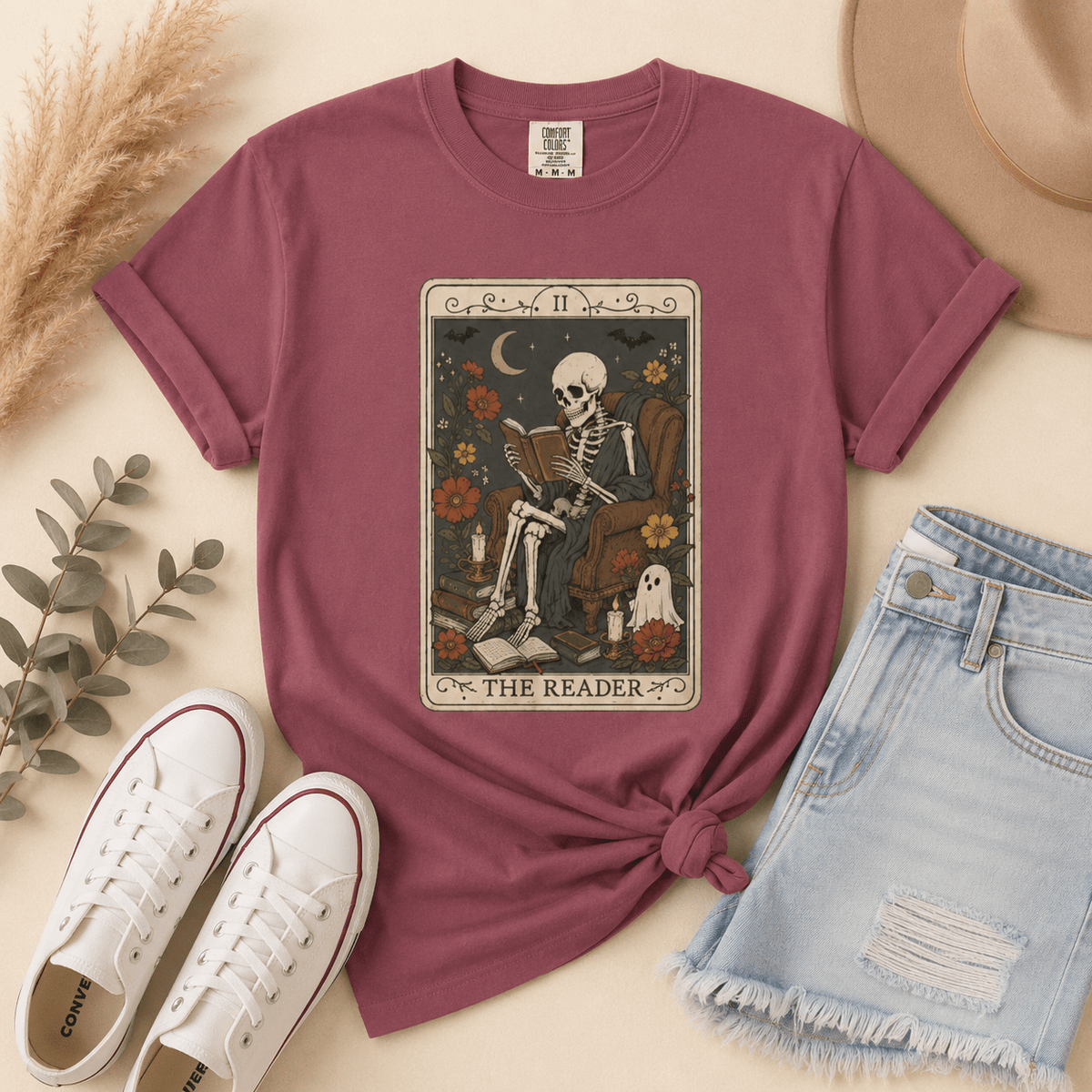 The Reader Tarot Card Tee - T-SHIRT - TheSpinedLife