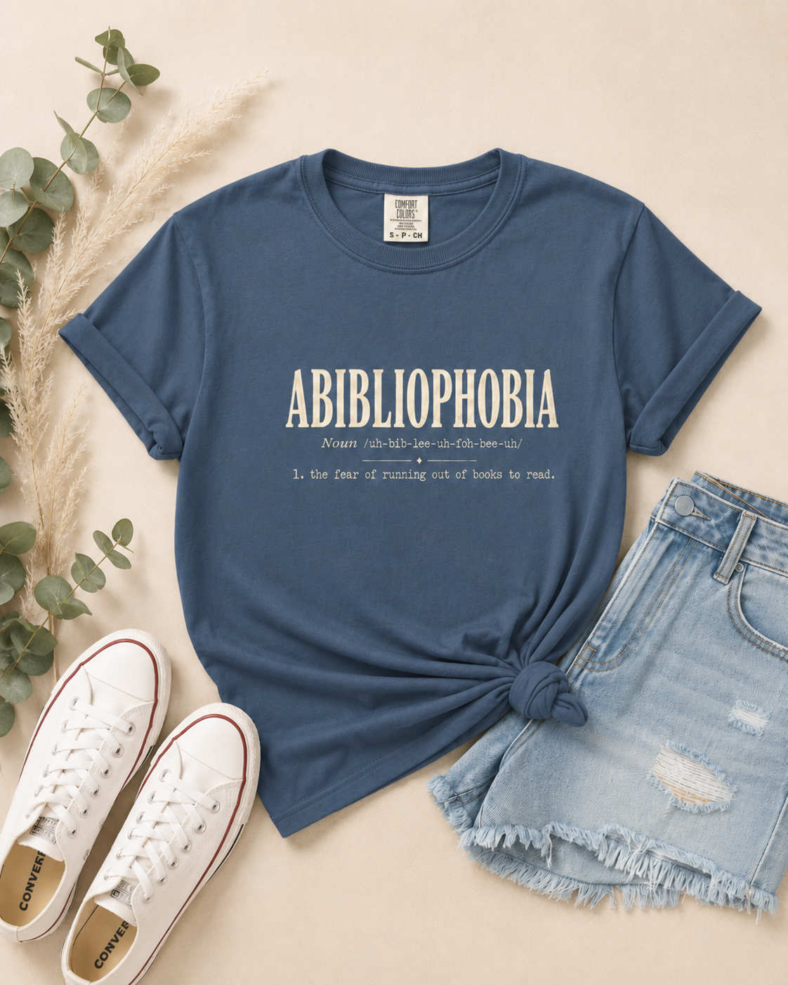 Abibliophobia Book Lover Tee