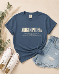 Abibliophobia Book Lover Tee