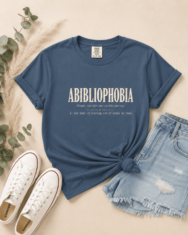 Abibliophobia Book Lover Tee - T-SHIRT - TheSpinedLife