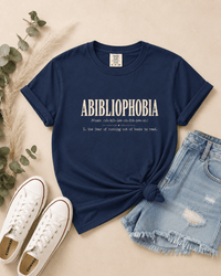 Abibliophobia Book Lover Tee