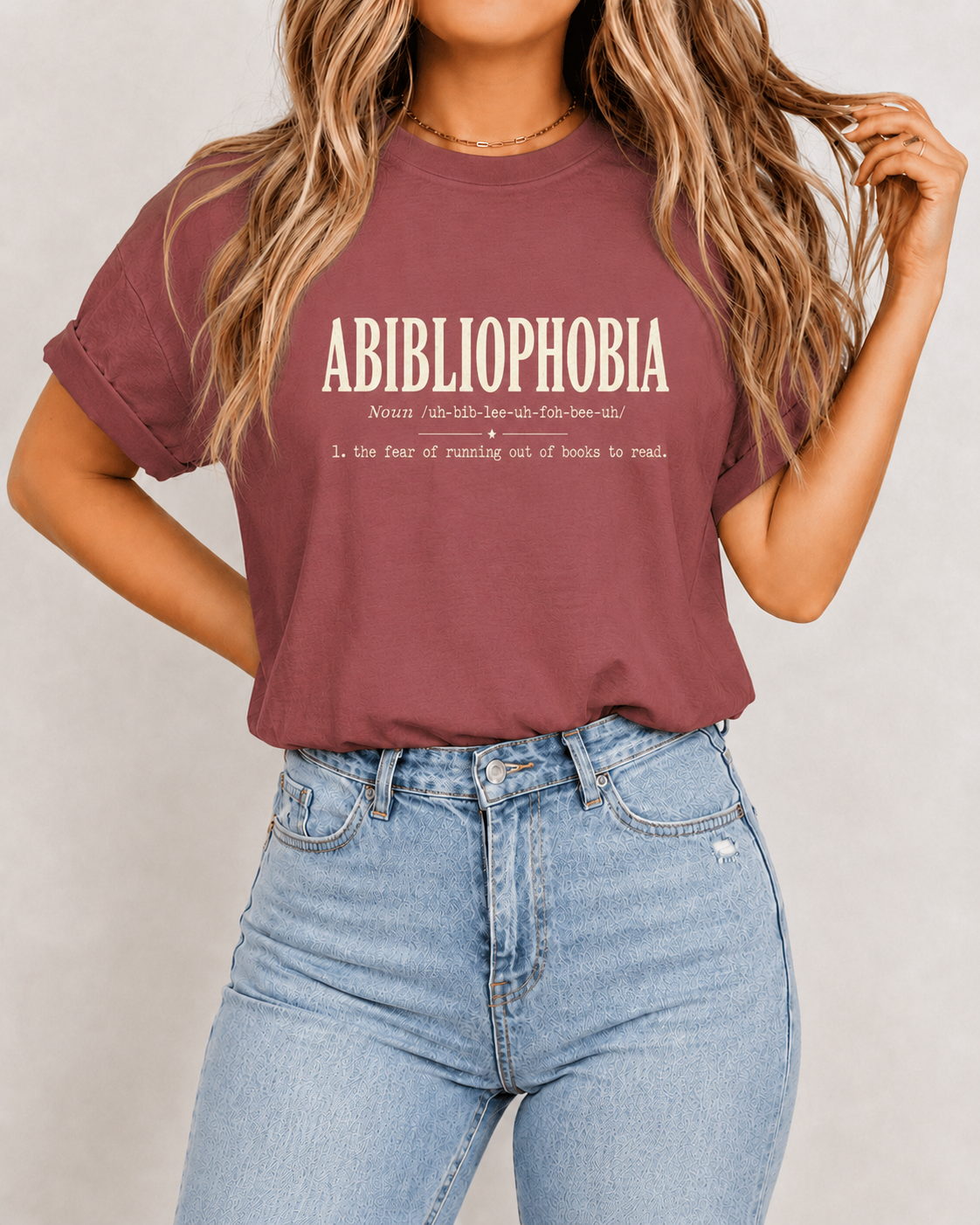 Abibliophobia Book Lover Tee