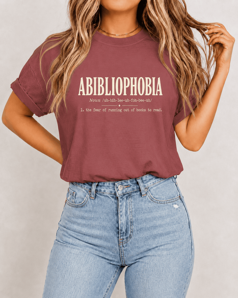 Abibliophobia Book Lover Tee - T-SHIRT - TheSpinedLife