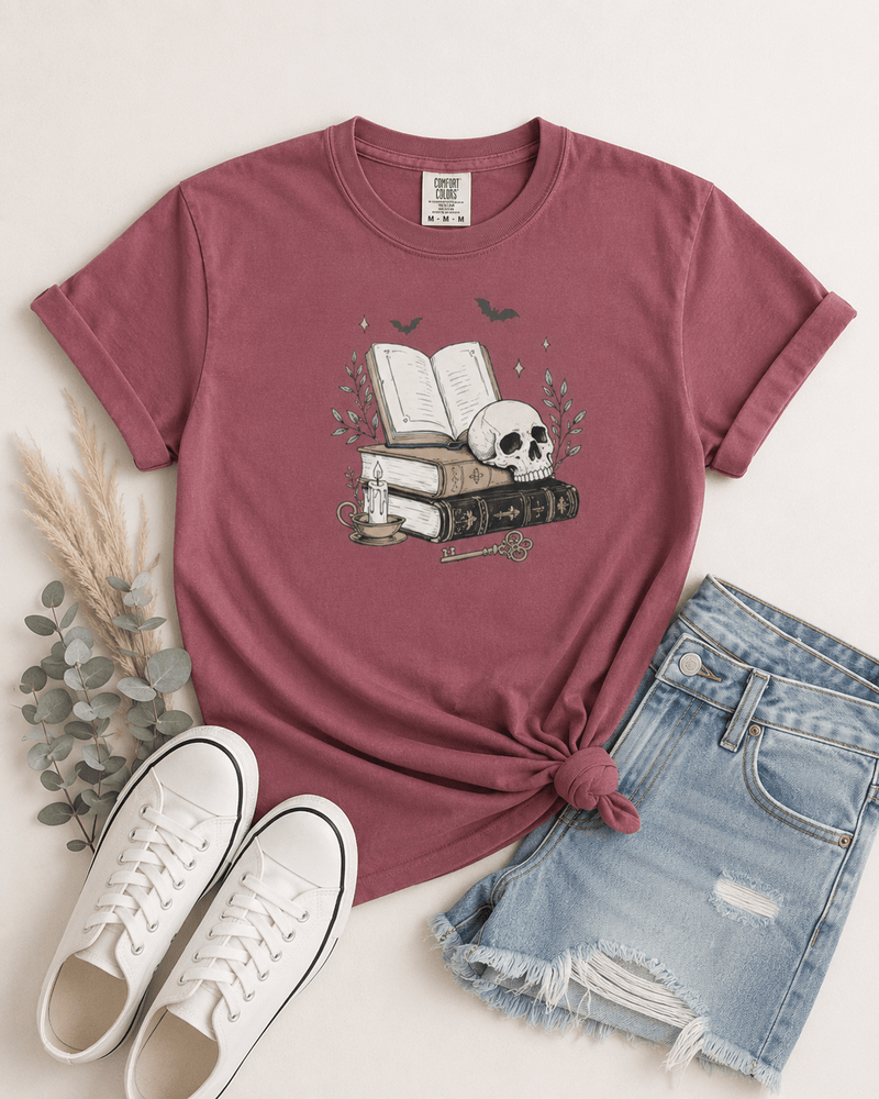 Dark Academia Graphic Tee - T-SHIRT - TheSpinedLife