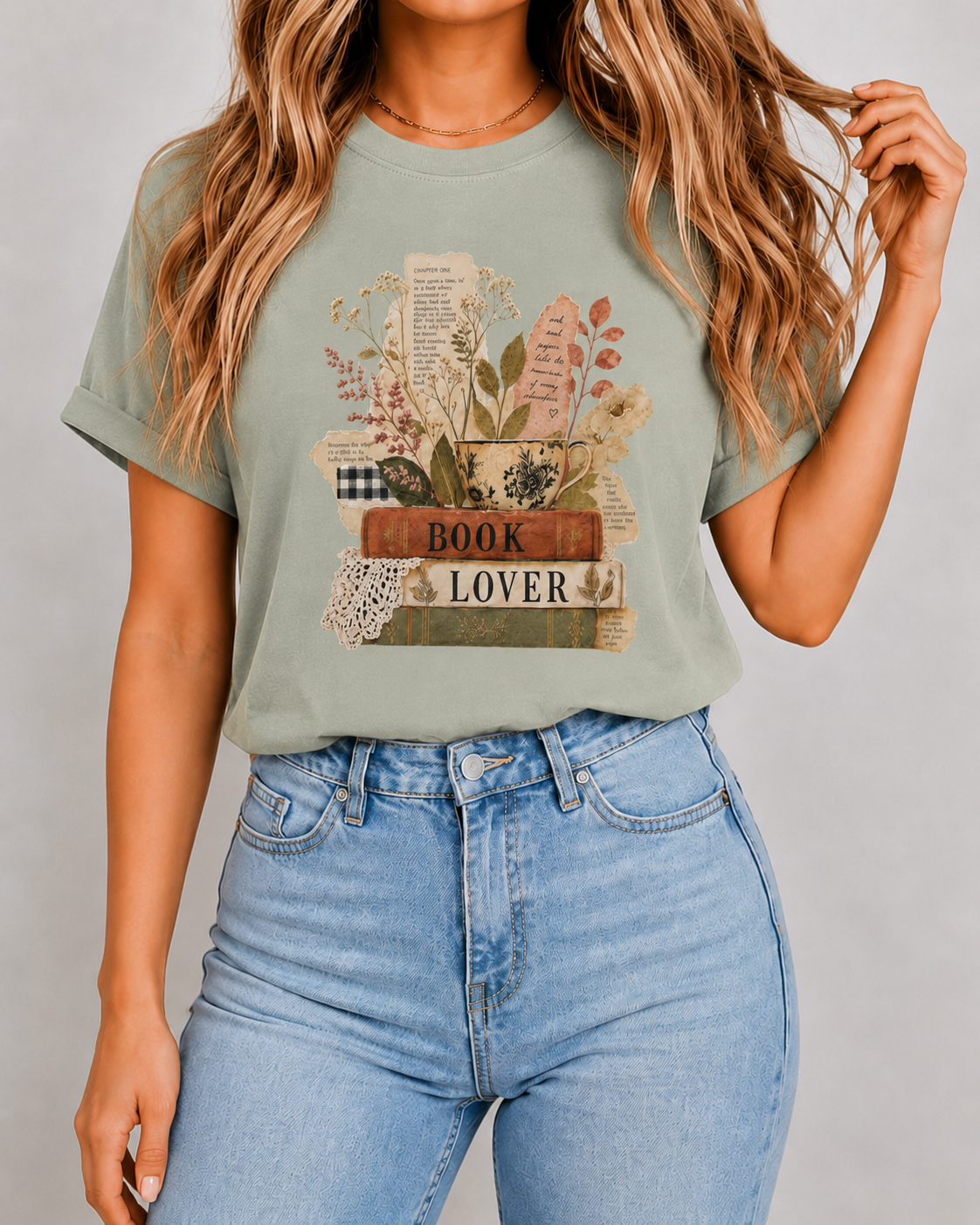 The Book Lover Botanical Tee