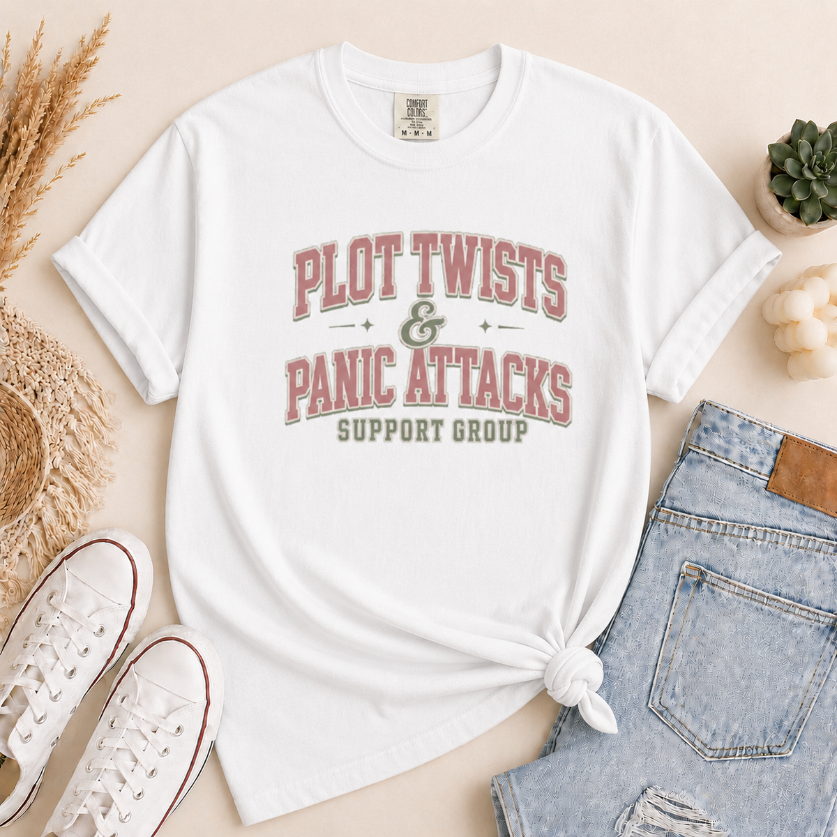 Plot Twists & Panic Attacks Support Group Tee