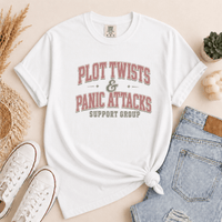 Plot Twists & Panic Attacks Support Group Tee - T-SHIRT - TheSpinedLife