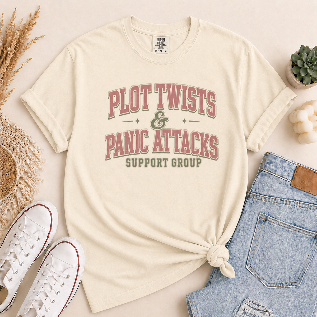 Plot Twists & Panic Attacks Support Group Tee