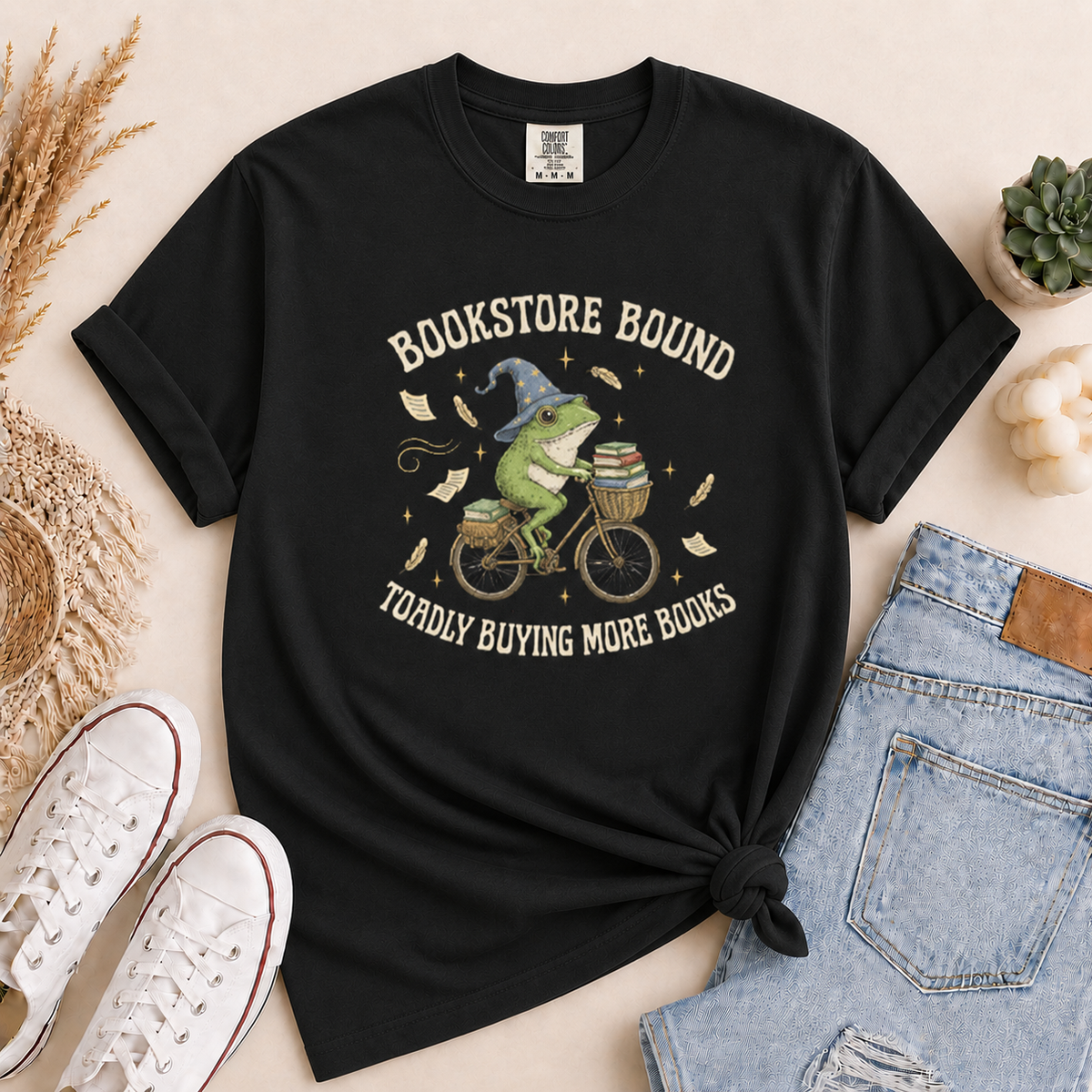 Bookstore Bound Toadly Buying More Books Tee