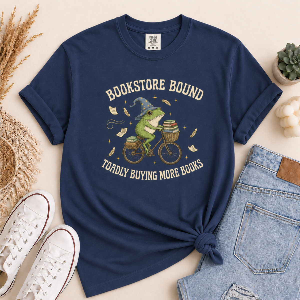 Bookstore Bound Toadly Buying More Books Tee