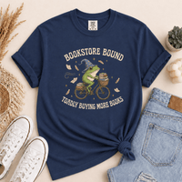 Bookstore Bound Toadly Buying More Books Tee - T-SHIRT - TheSpinedLife