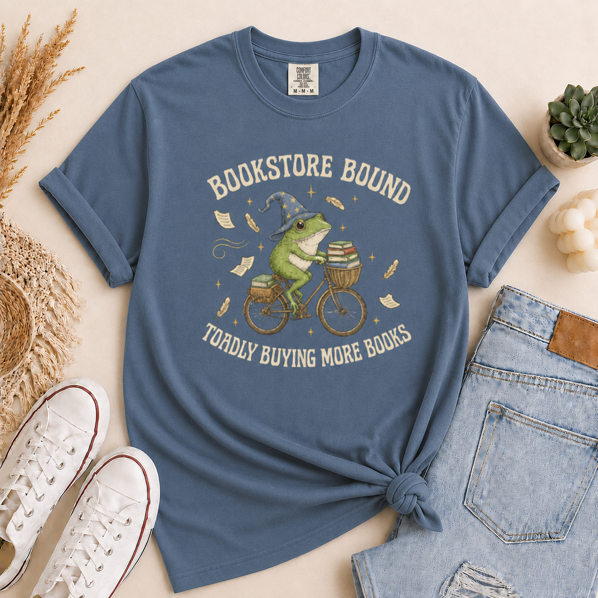 Bookstore Bound Toadly Buying More Books Tee
