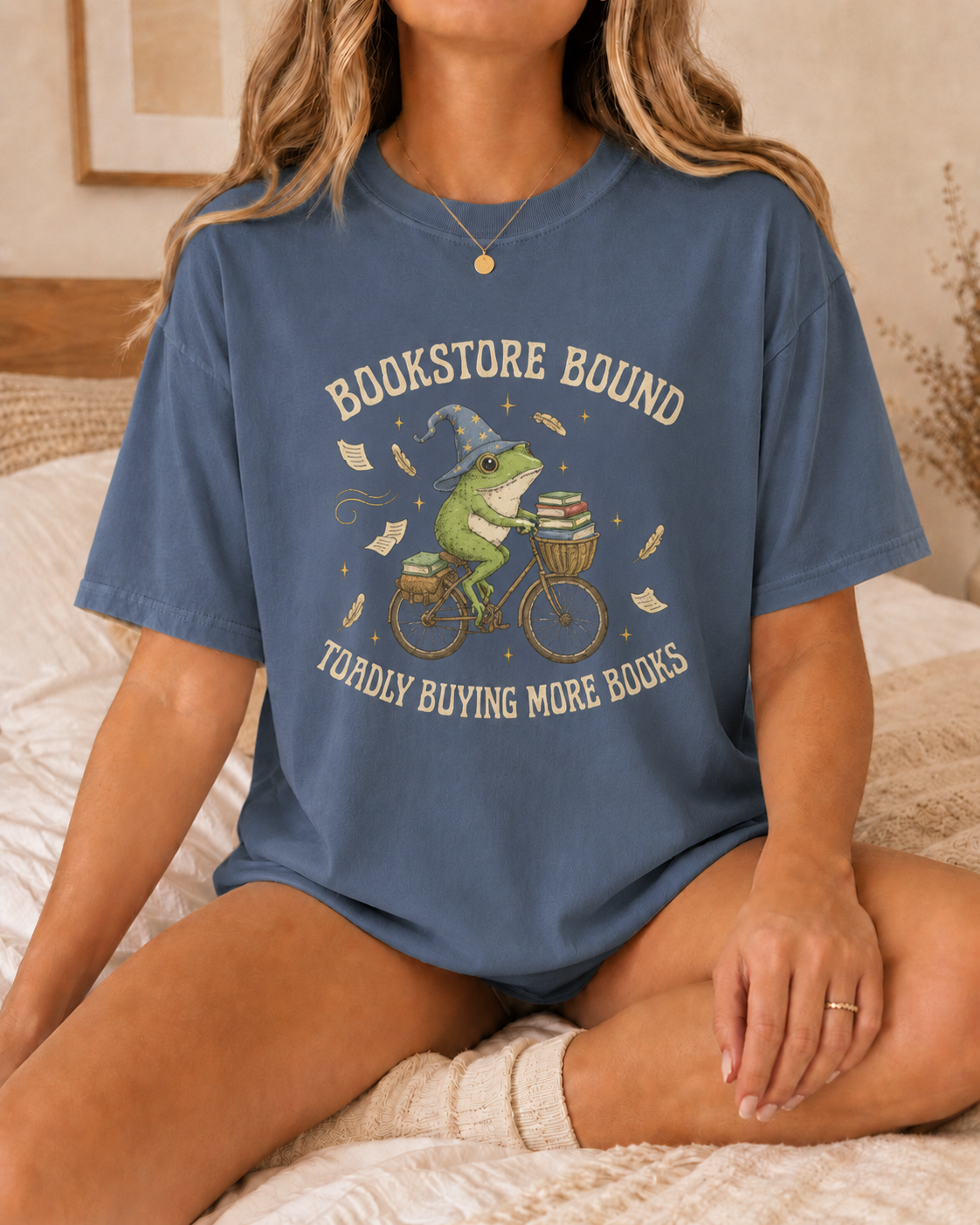 Bookstore Bound Toadly Buying More Books Tee