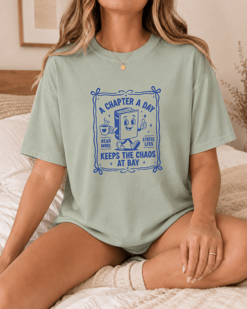 A Chapter a Day Keeps the Chaos at Bay Tee - T-SHIRT - TheSpinedLife
