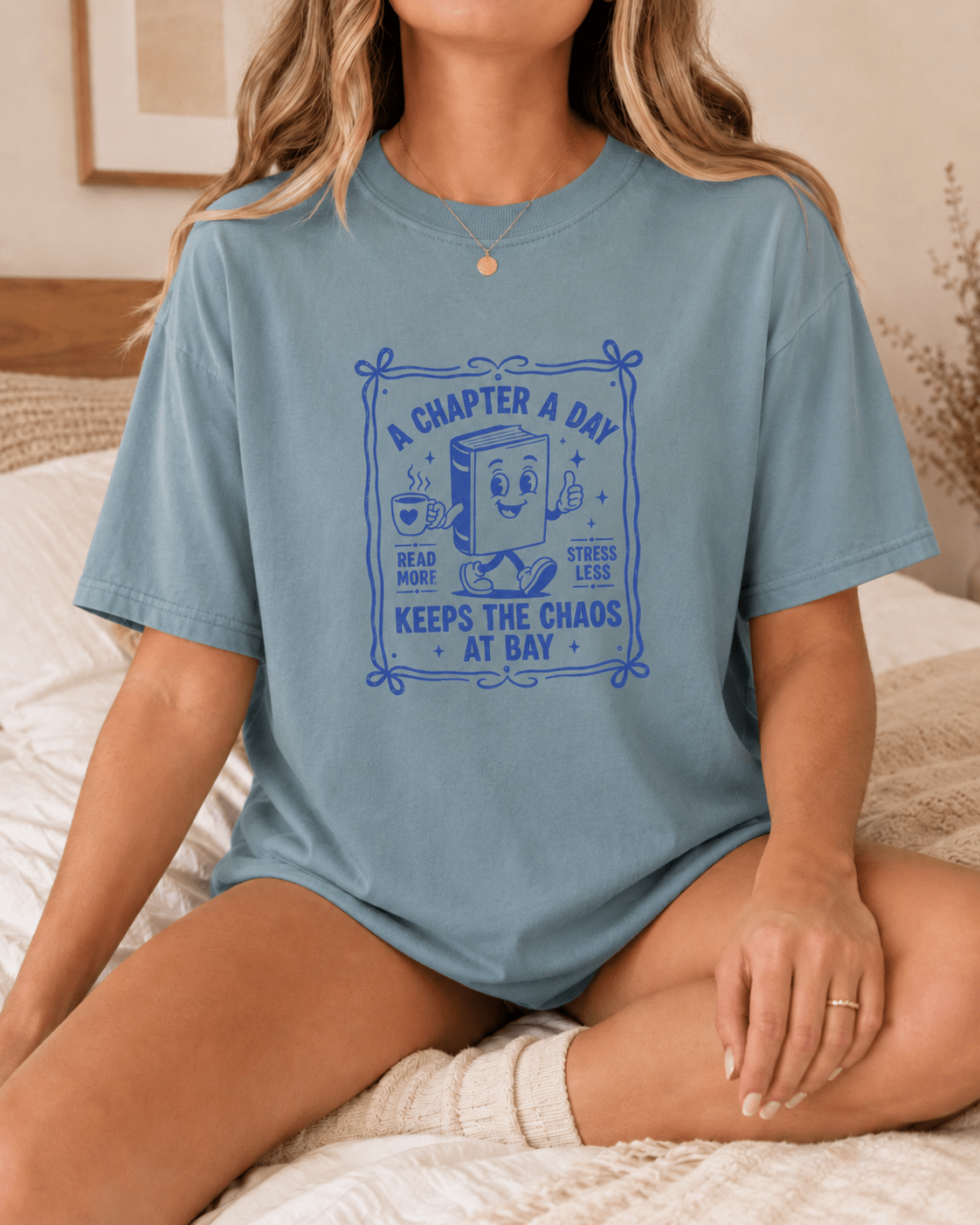 A Chapter a Day Keeps the Chaos at Bay Tee - T-SHIRT - TheSpinedLife