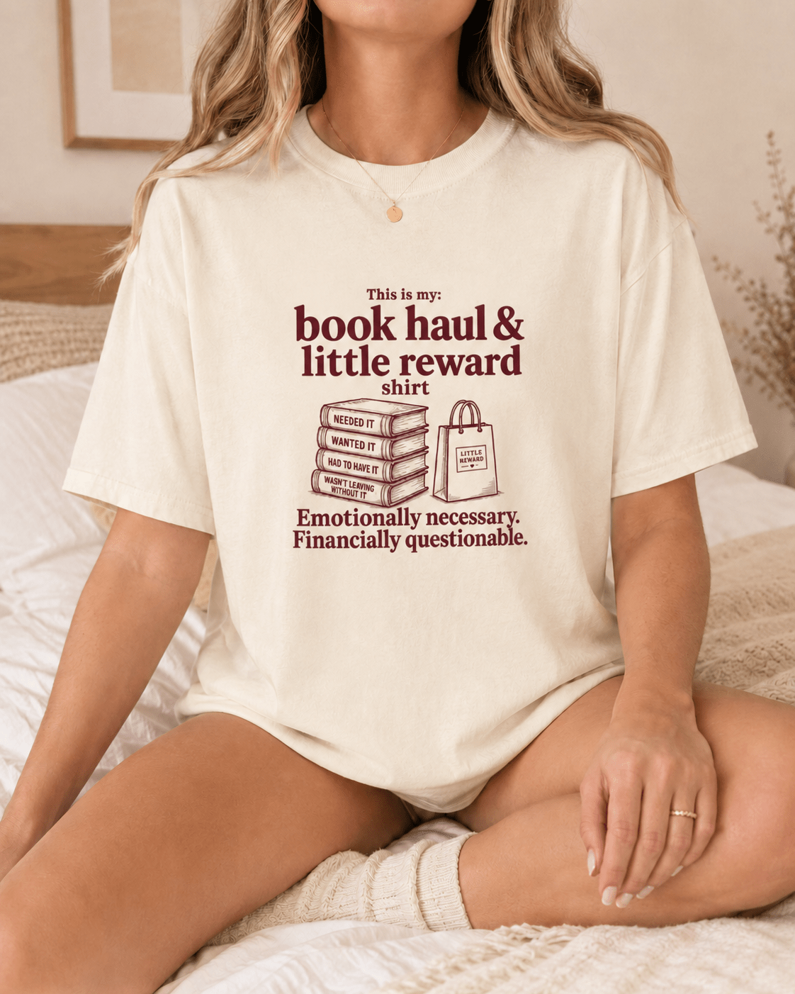 Book Haul & Little Reward Tee - T-SHIRT - TheSpinedLife