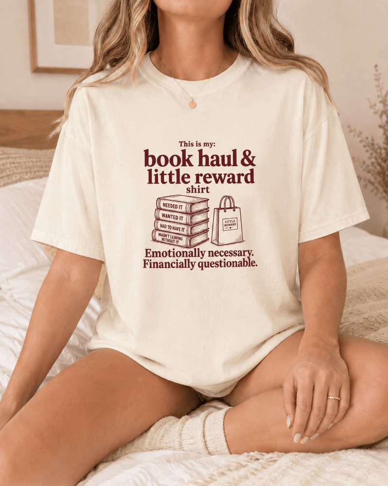 Book Haul & Little Reward Tee - T-SHIRT - TheSpinedLife