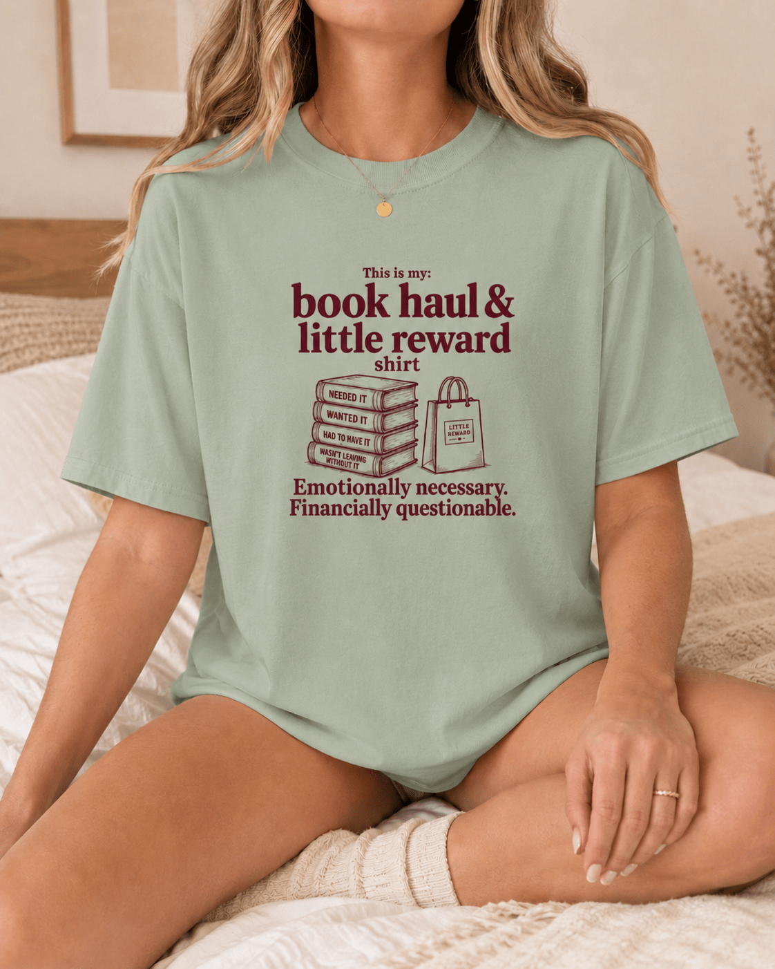 Book Haul & Little Reward Tee - T-SHIRT - TheSpinedLife