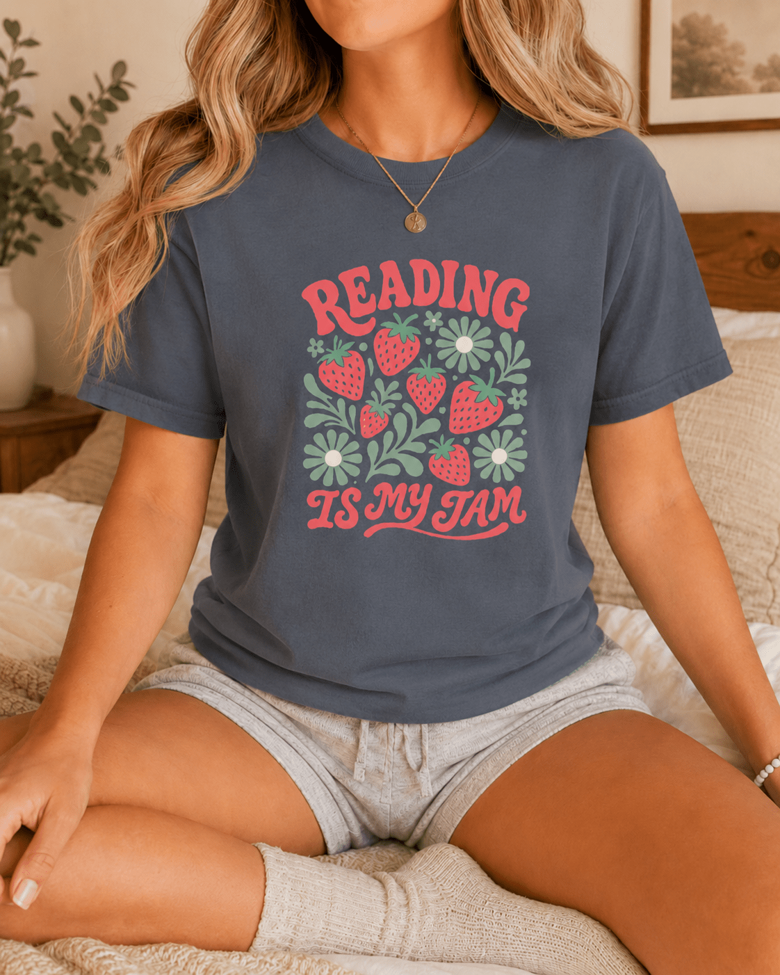 Reading Is My Jam Graphic Tee - T-SHIRT - TheSpinedLife