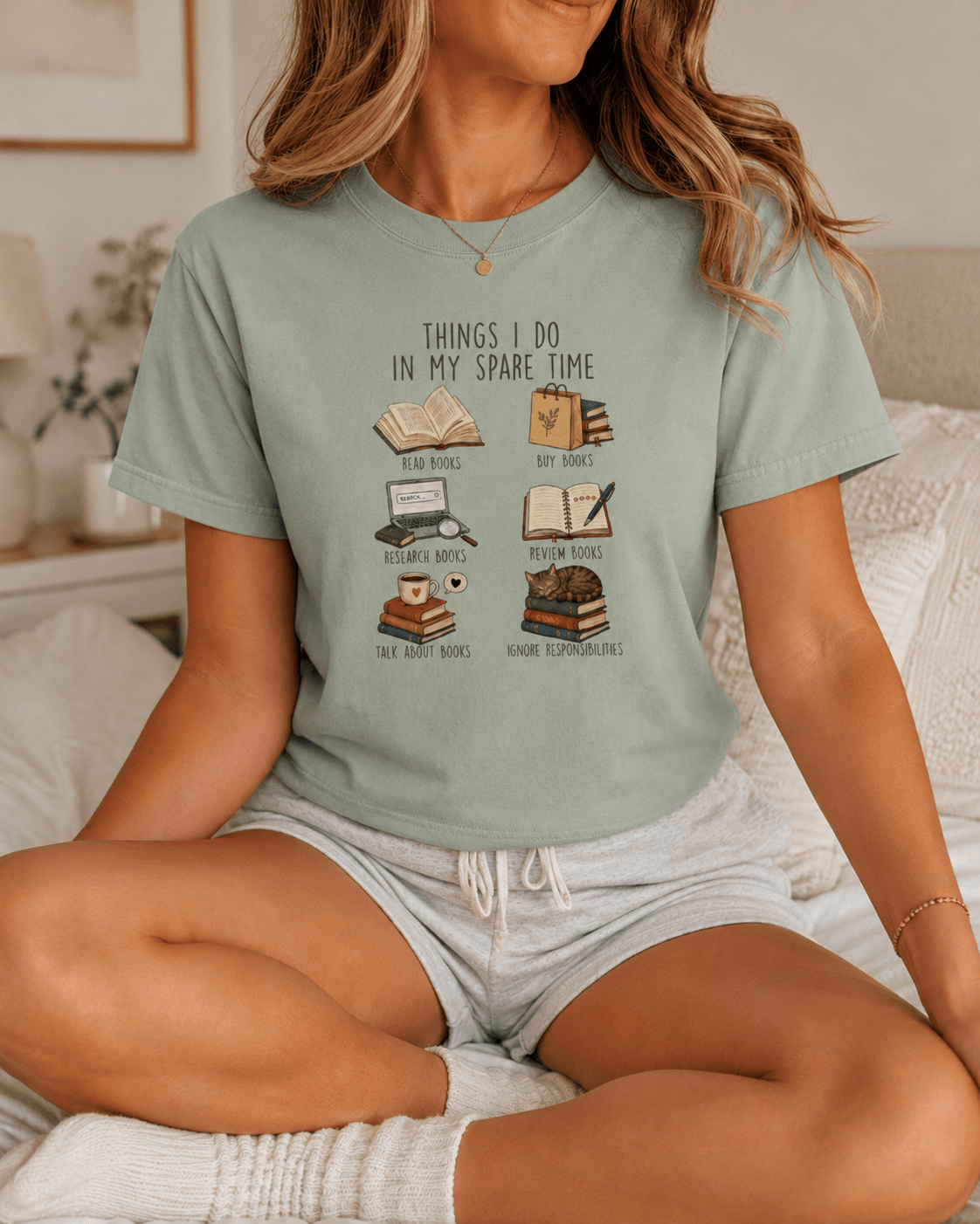 Things I Do In My Spare Time Graphic Tee - T-SHIRT - TheSpinedLife