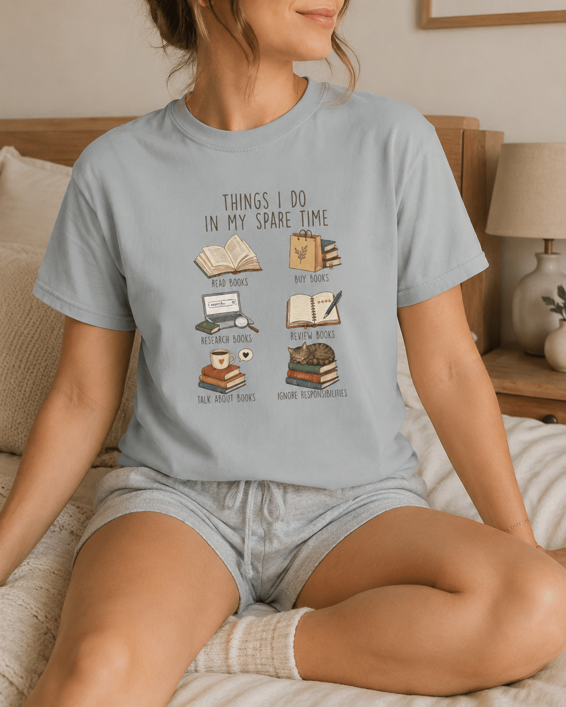 Things I Do In My Spare Time Graphic Tee - T-SHIRT - TheSpinedLife