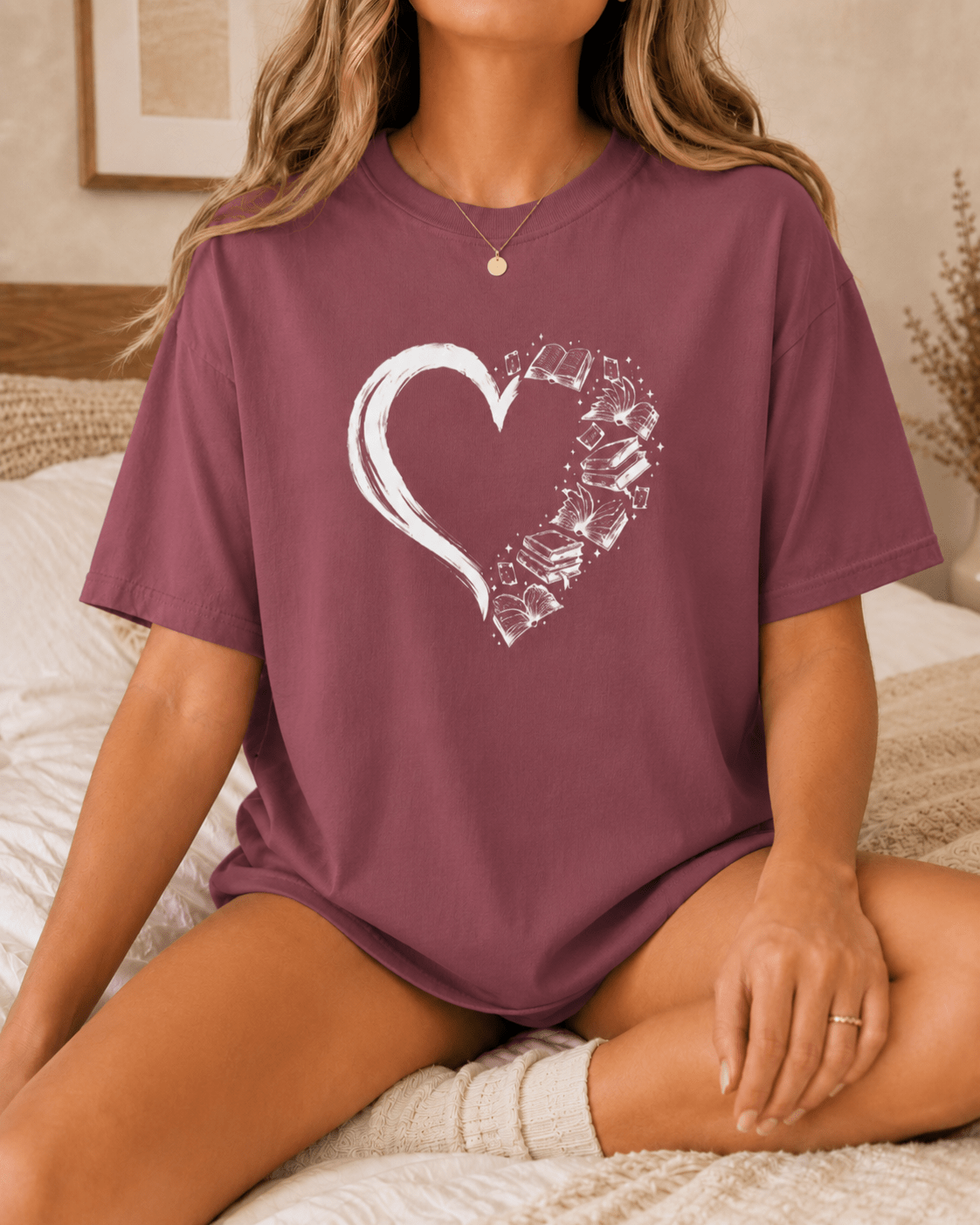 My Heart Is Made of Books Tee - T-SHIRT - TheSpinedLife