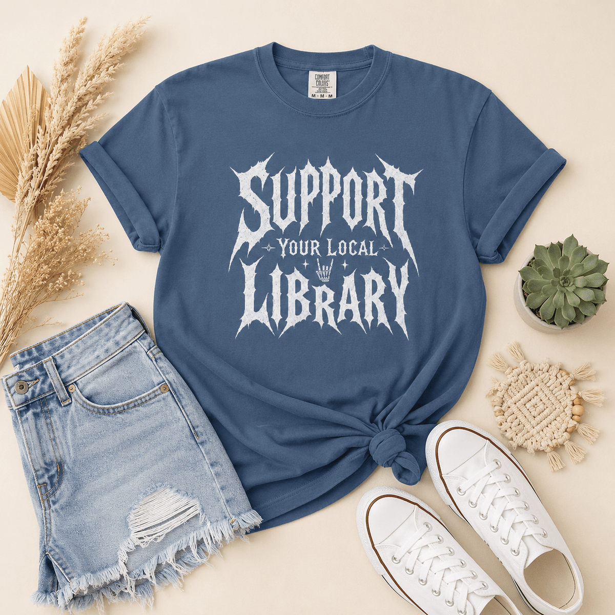 Support Your Local Library Tee - T-SHIRT - TheSpinedLife