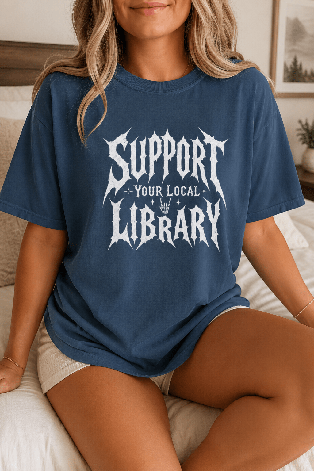 Support Your Local Library Tee - T-SHIRT - TheSpinedLife