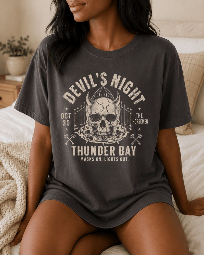 Devil's Night Thunder Bay Graphic Tee - T-SHIRT - TheSpinedLife